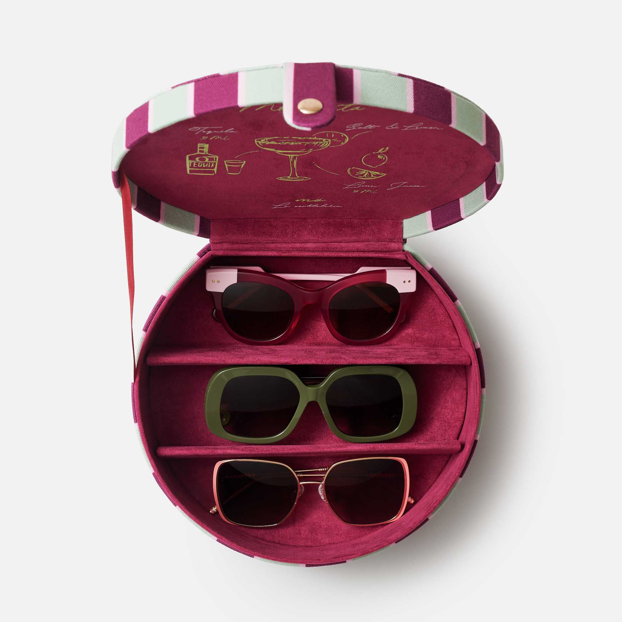 TRAVEL CASE COCKTELERIA MORADO / VERDE